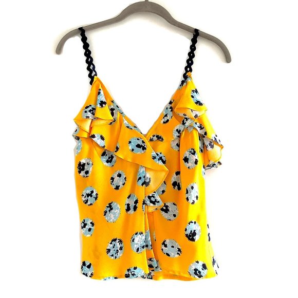 NWT Brøgger Ruffle Trim Floral Cami Top - Picture 2 of 11